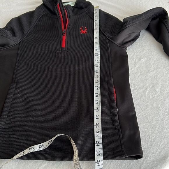 Spyder Men's Boundless 1/4 Zip Pullover Long Sleeve Jacket, Black, Small - Picture 6 of 9